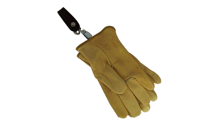 leather glove clip